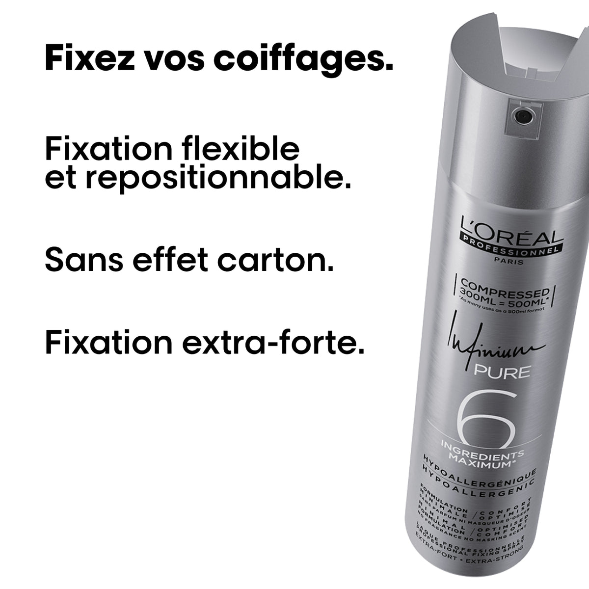 Laque Infinium Pure Extra Forte L'Oréal Professionnel 300 ML