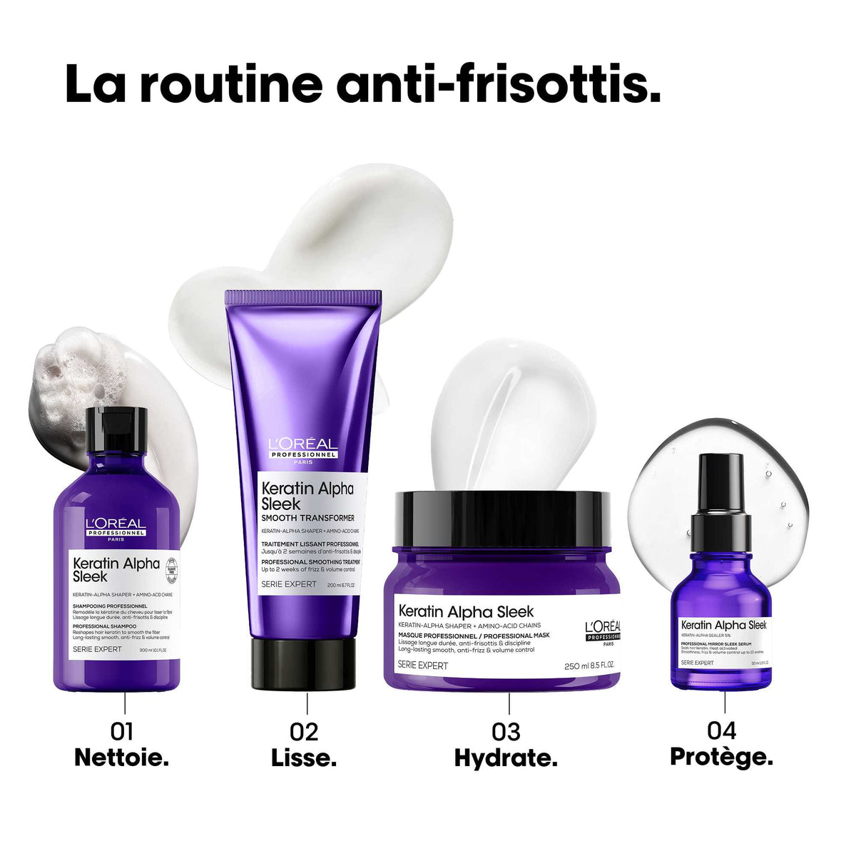 Shampoing Keratin Alpha Sleek L'Oréal Professionnel