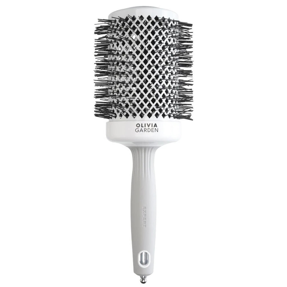 Brosse ronde Olivia Garden Expert Blowout Shine WHITE & GREY