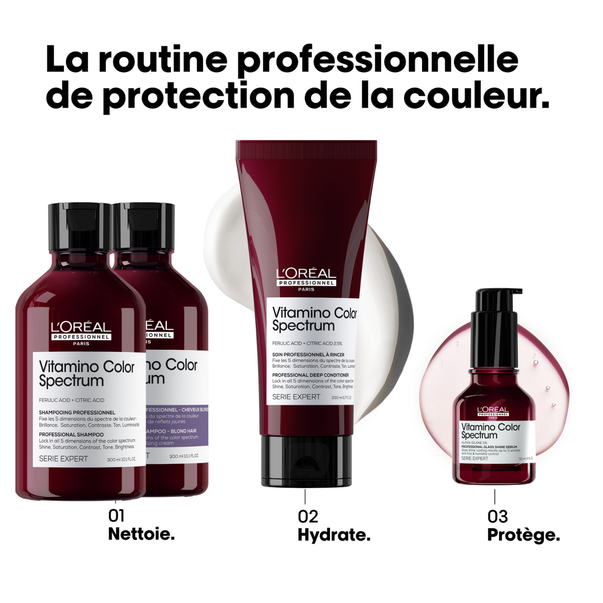 Shampoing Violet Anti-Jaune Vitamino Color Spectrum L'Oréal Professionnel 300 ML