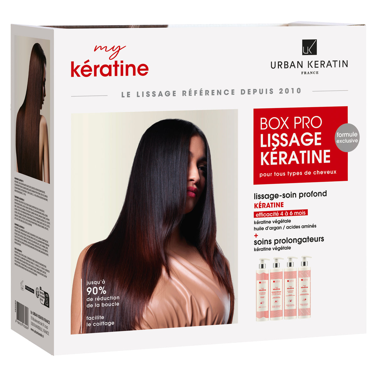Box Pro Lissage Kératine My Kératine Urban Keratin 6x400ML