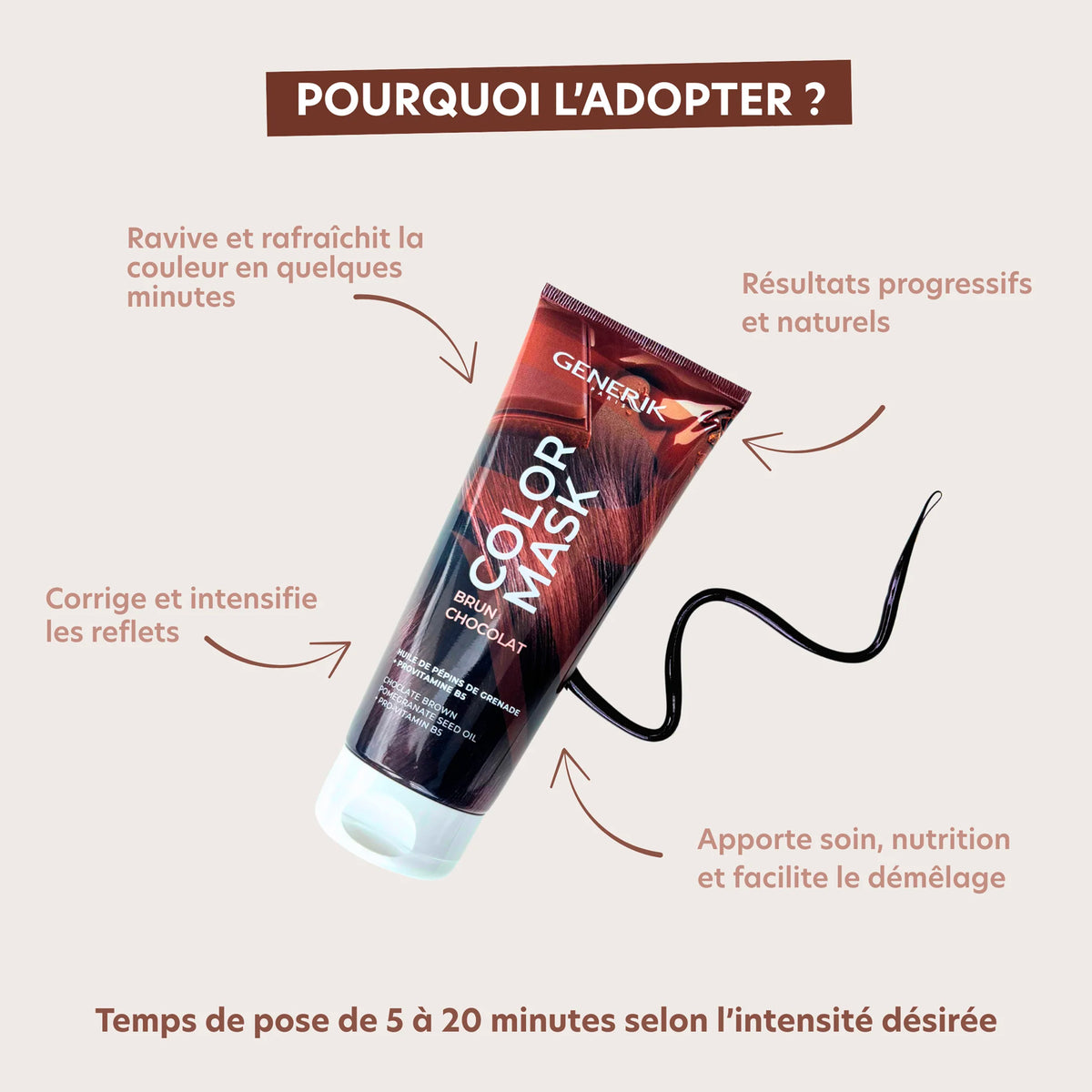Color Mask Brun Chocolat Generik 200 ML