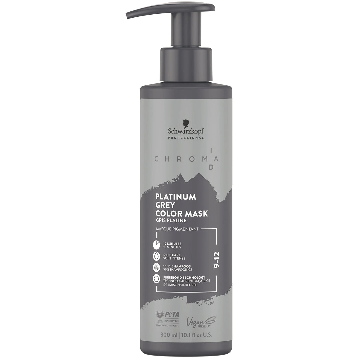 Masque Pigmenté Chroma ID 9-12 Gris Platine Schwarzkopf 300 ML
