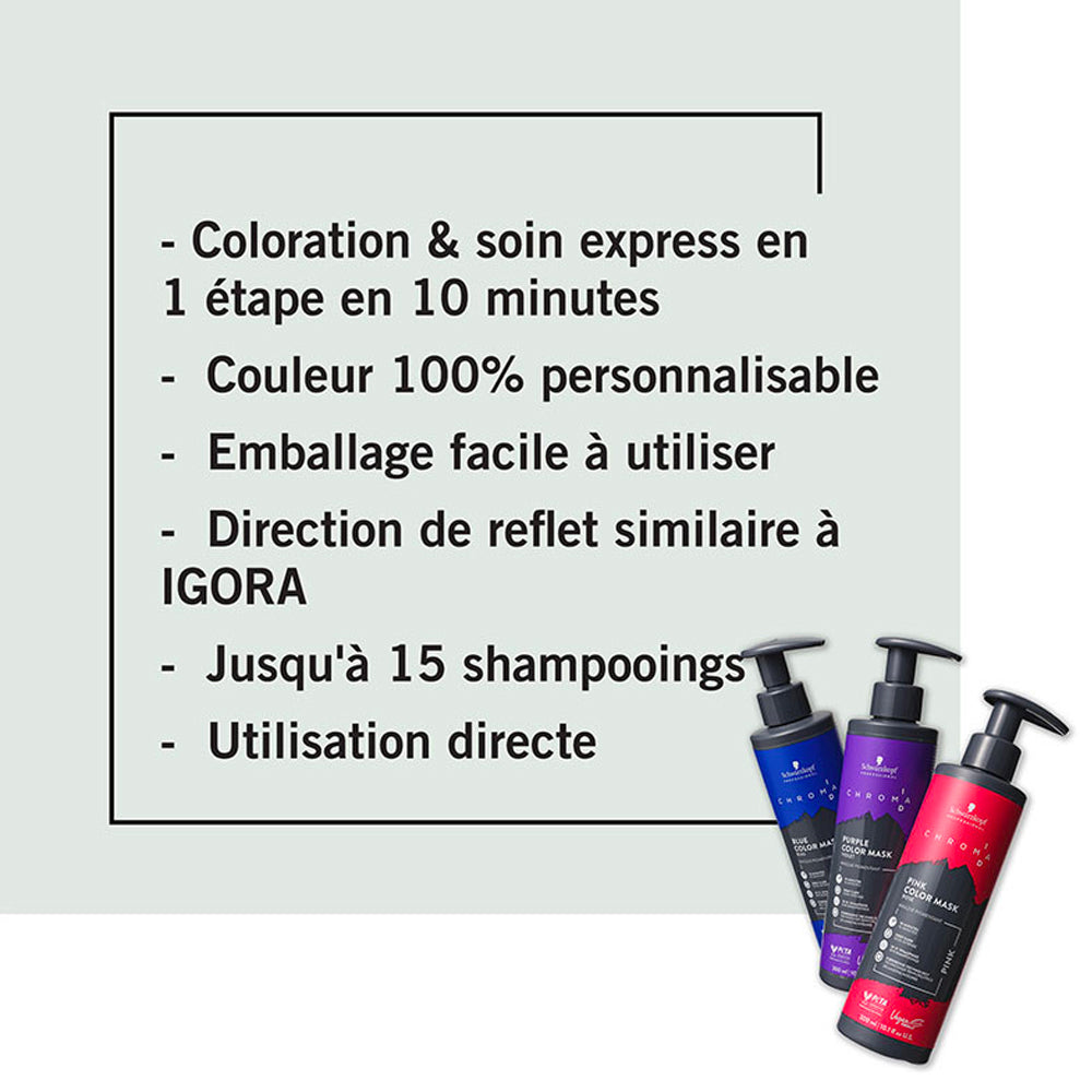 Masque Pigmenté Chroma ID 6-46 Cacao Brut Schwarzkopf 300 ML