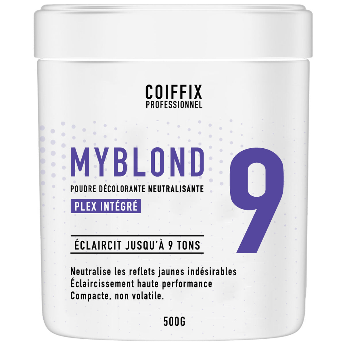 Poudre Décolorante 9 Tons MyBlond Coiffix Professionnel 500G