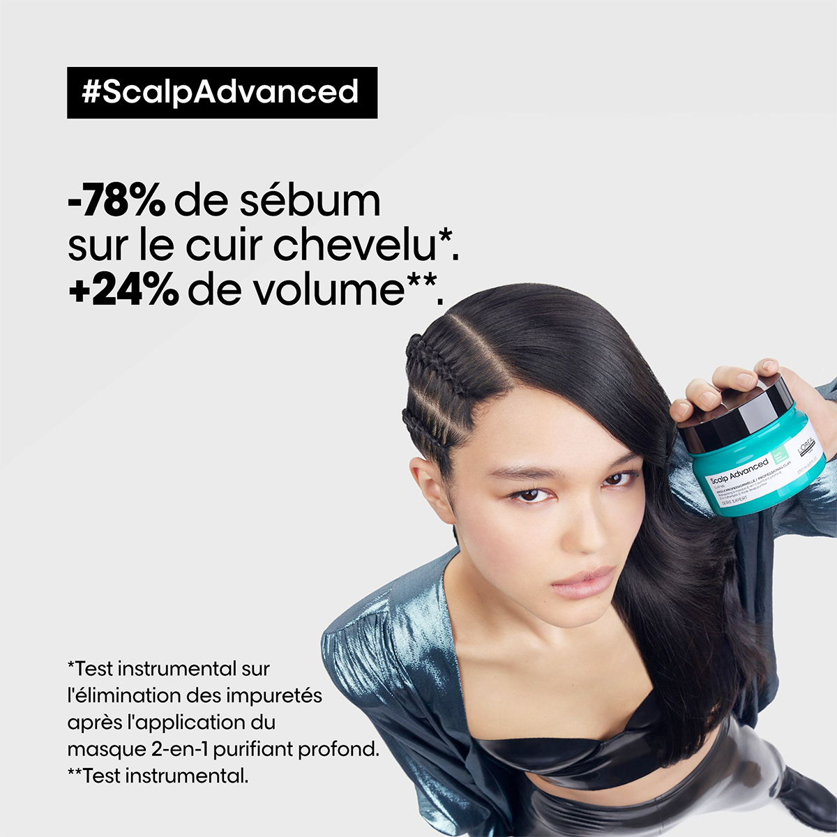 Argile 2-En-1 Purifiante Anti-Gras Scalp Advanced L'Oréal Professionnel 500 ML