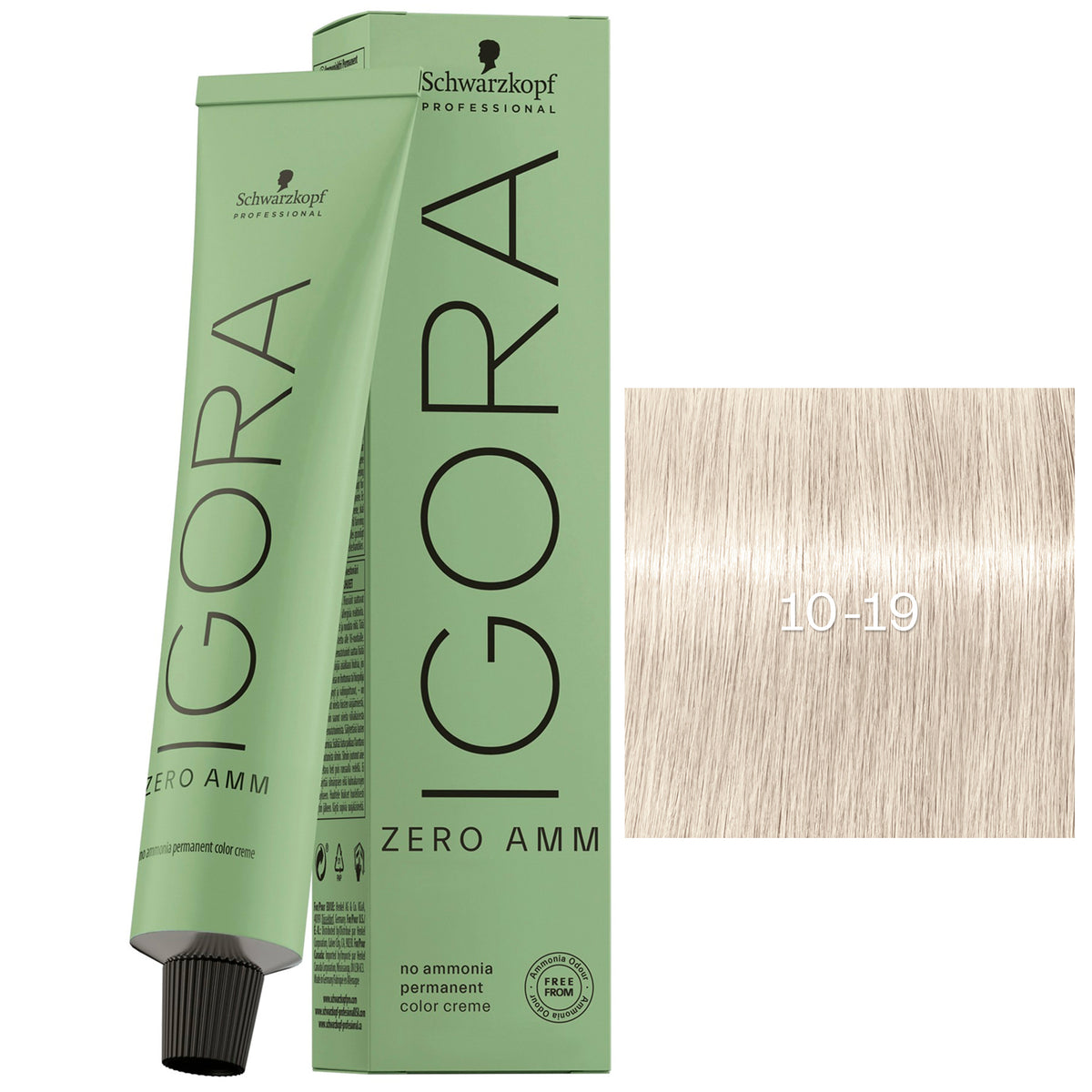 Tube Coloration Igora Zéro Amm Schwarzkopf 60 ML