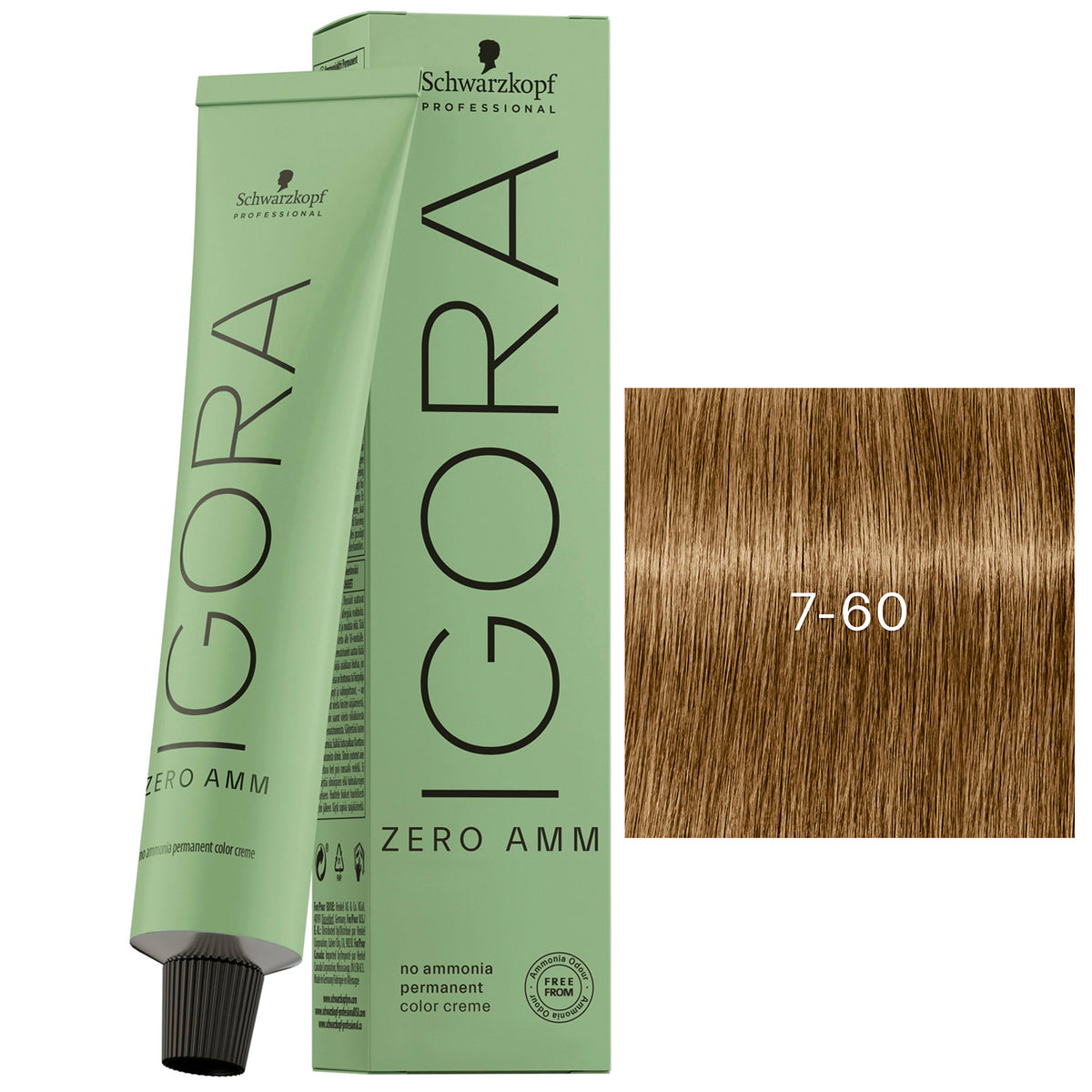 Tube Coloration Igora Zéro Amm Schwarzkopf 60 ML