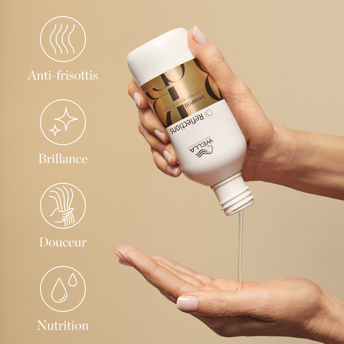 Shampoing Révélateur D'Éclat Oil Reflections Wella 250 ML