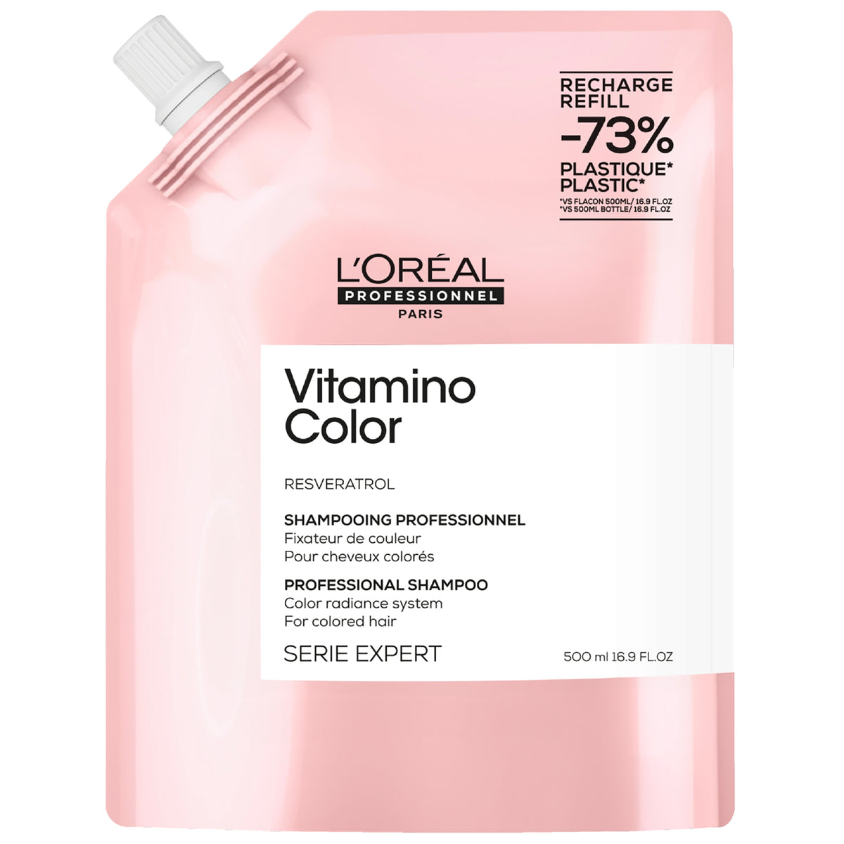 Éco-Recharge Shampoing Vitamino Color L'Oréal Pro 500 ML