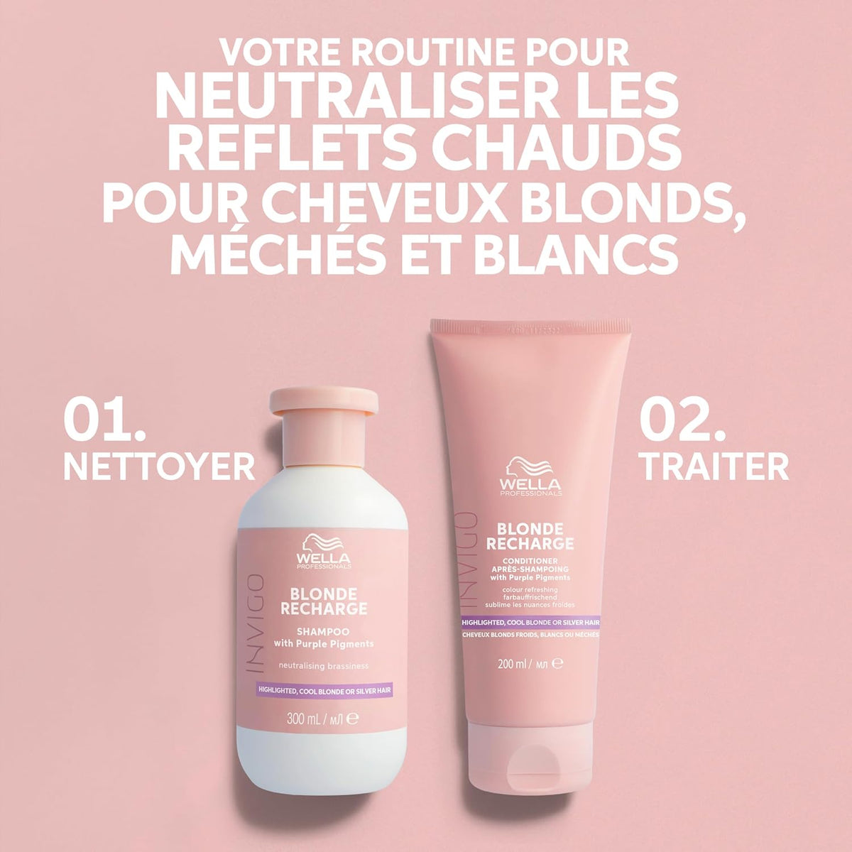 Conditioner Blonde Recharge Invigo Cool Wella 200 ML