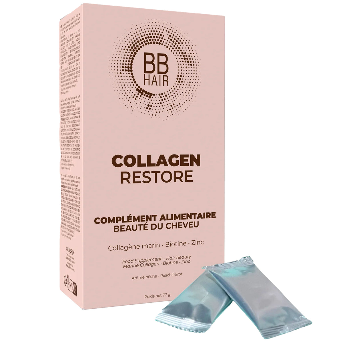14 Sticks Complément Alimentaire Collagen Restore BBHair Generik
