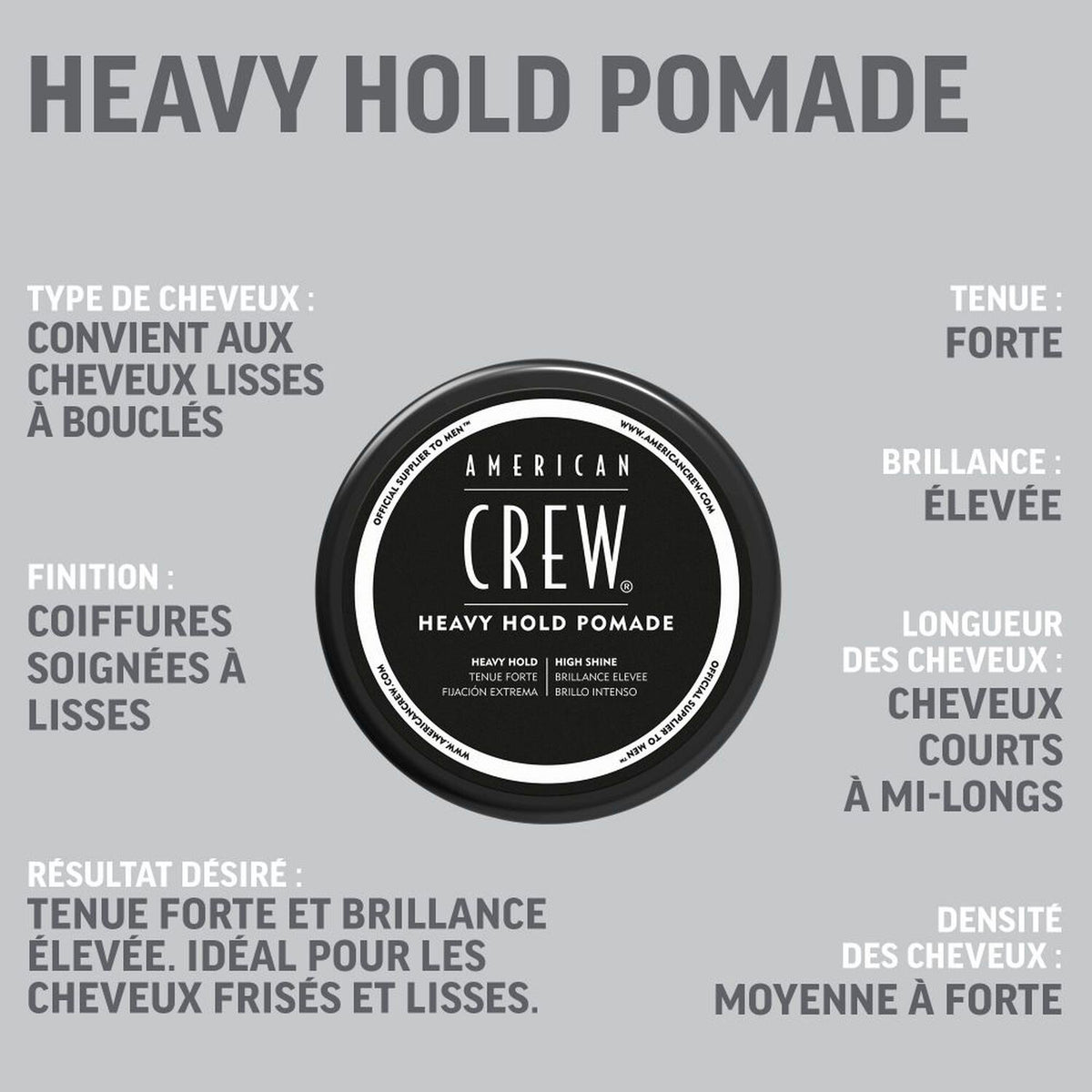 Heavy Hold Pomade American Crew 85 G
