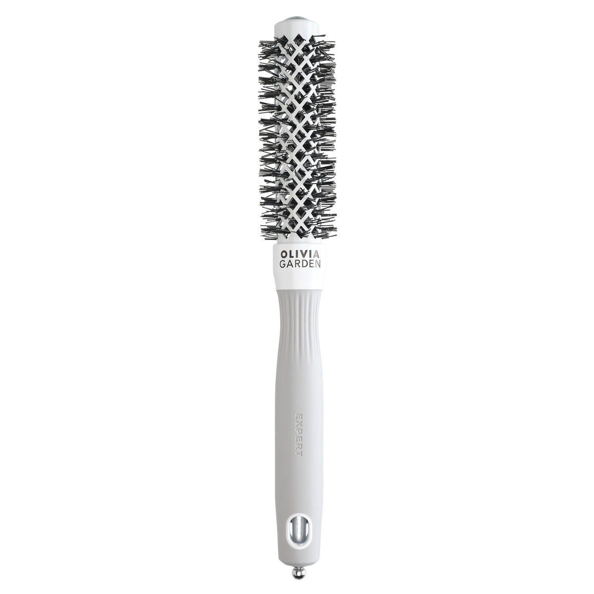 Brosse ronde Olivia Garden Expert Blowout Shine WHITE & GREY