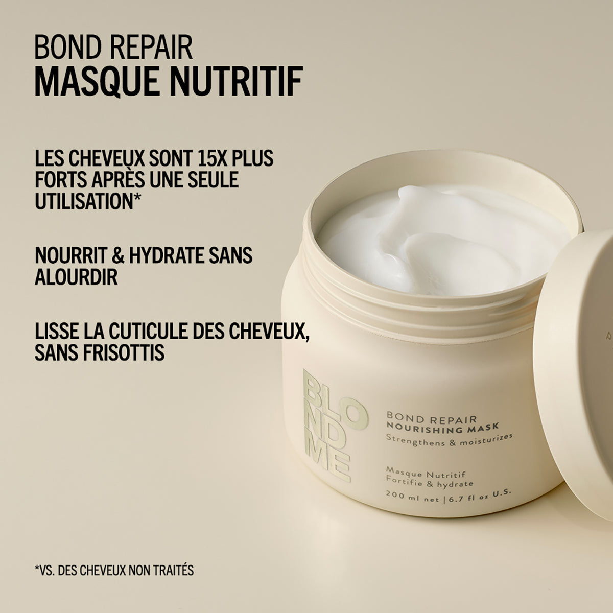 Masque Nutritif Blond Me Bond Repair Schwarzkopf 200 ML