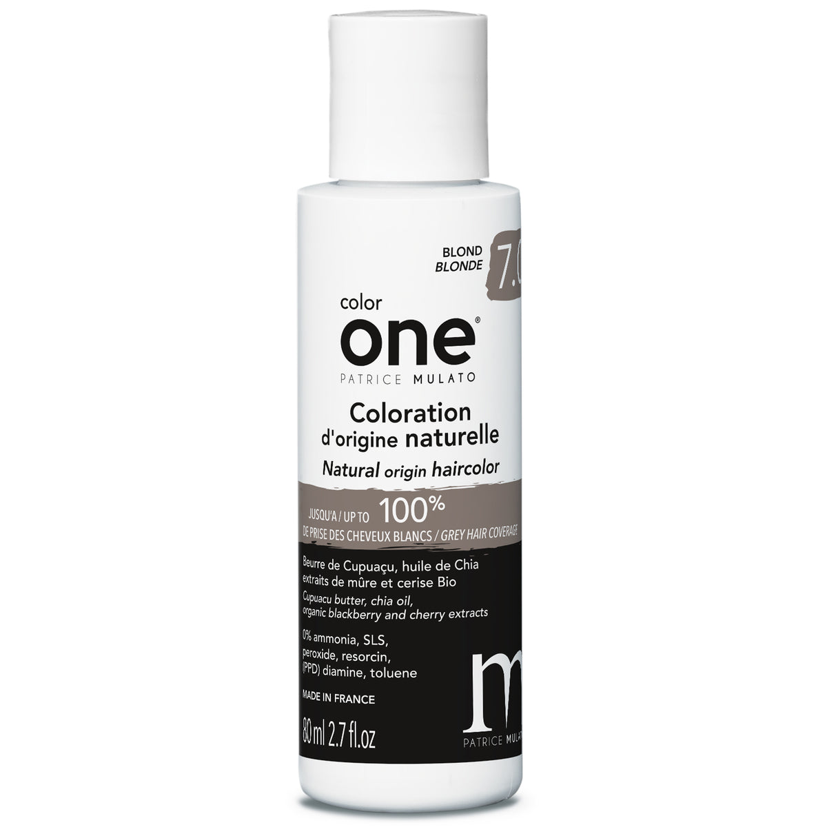 Coloration Naturelle 7.0 BLOND Color One Mulato 80 ML