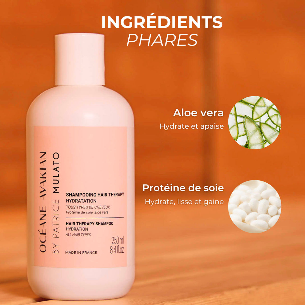 Shampoing Hydratation Hair Therapy Océane Avakian by Mulato