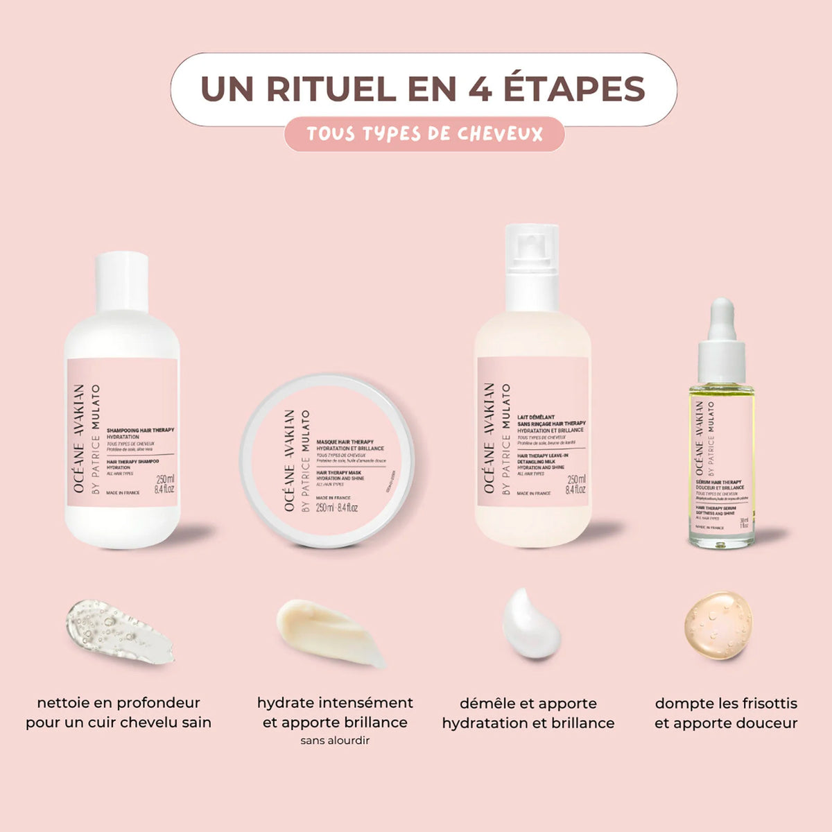 Shampoing Hydratation Hair Therapy Océane Avakian by Mulato