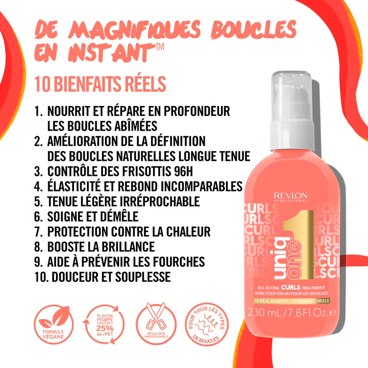 Duo Soin + Shampoing Revlon Curls Uniq One