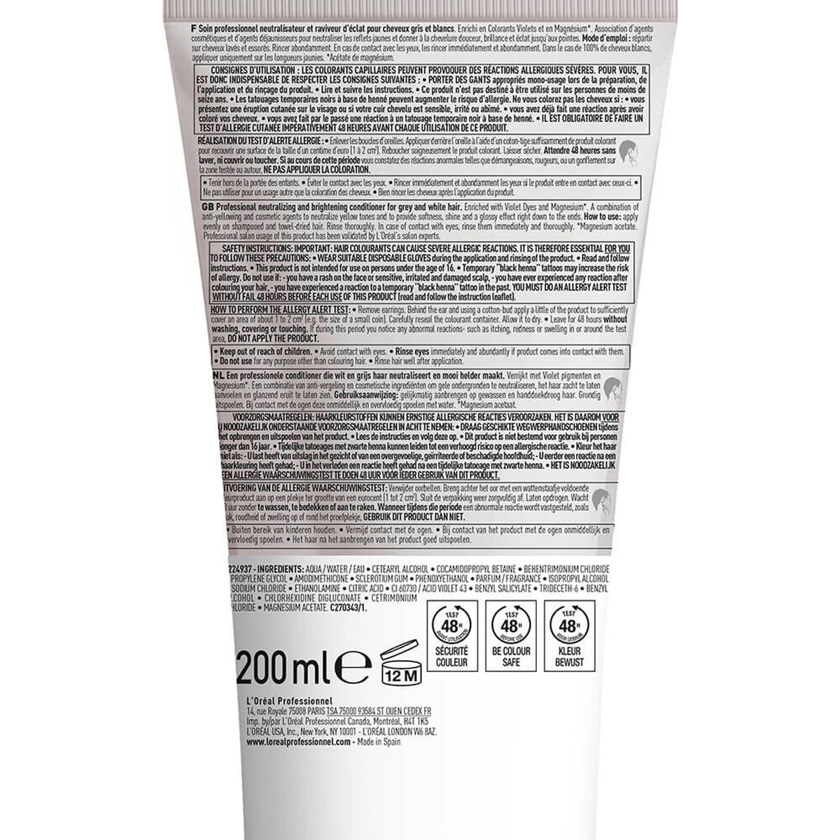 Conditioner Silver L'Oréal Professionnel 200 ML