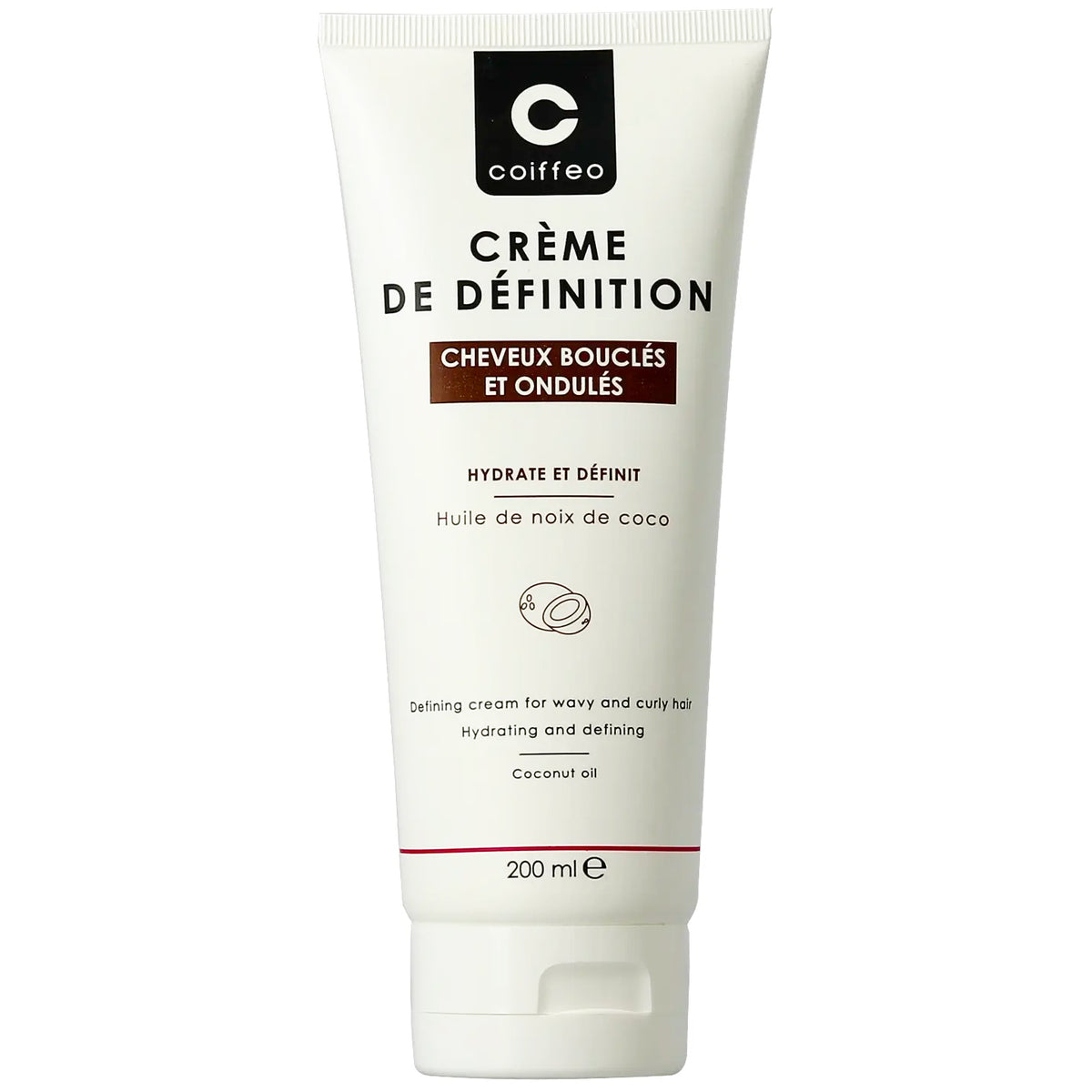 Crème de Définition Cheveux Bouclés & Ondulés Coiffeo 200 ML