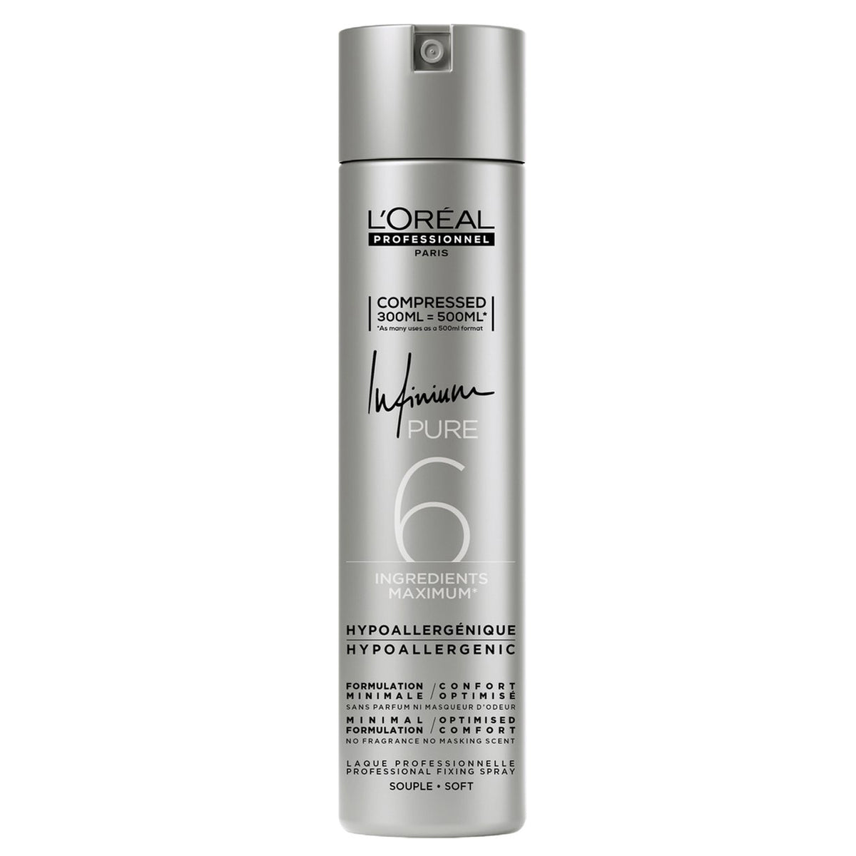 Laque Infinium Pure Souple L'Oréal Professionnel 300 ML