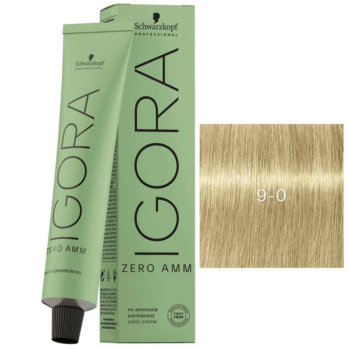 Tube Coloration Igora Zéro Amm Schwarzkopf 60 ML
