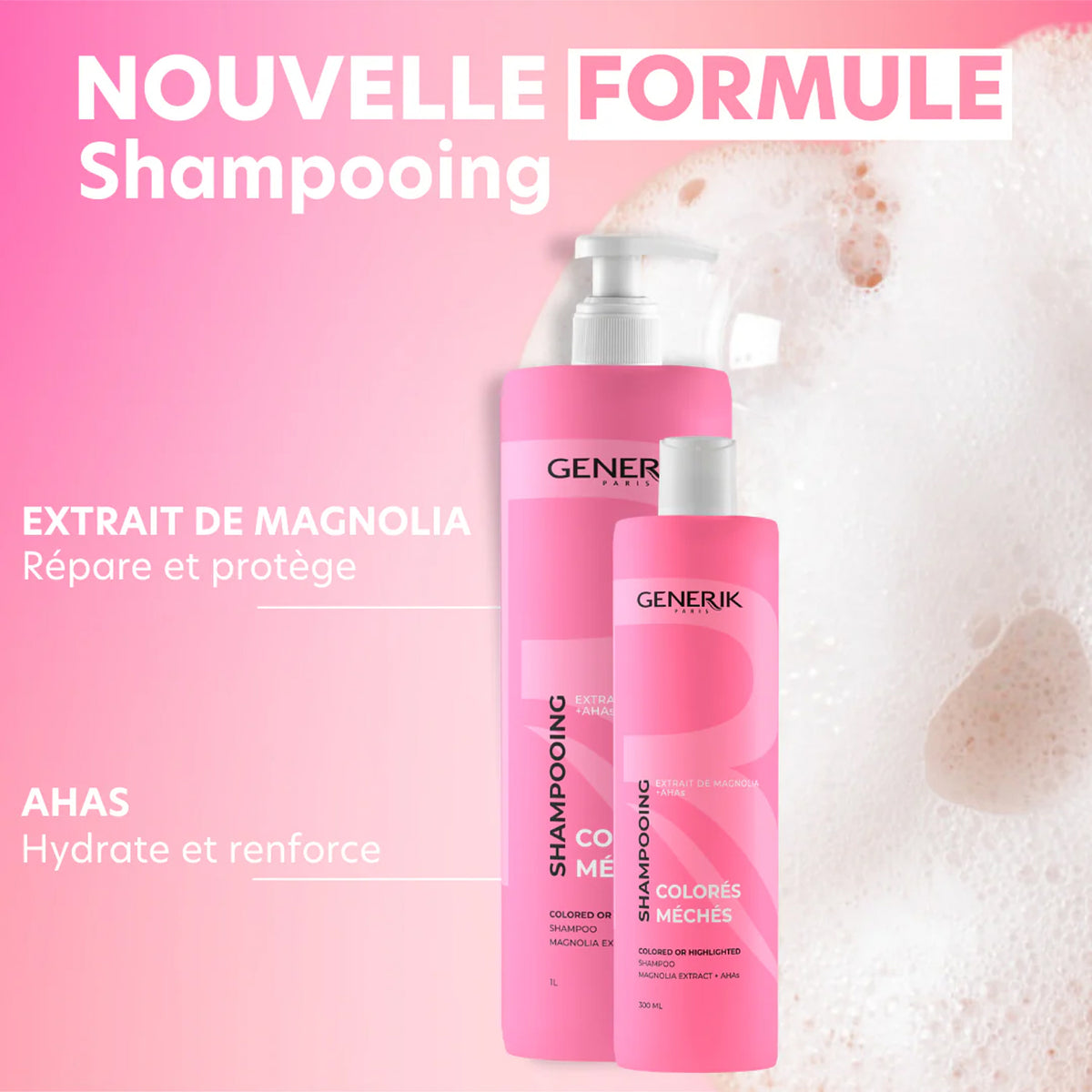 Shampoing Cheveux Colorés/Méchés Generik 1 Litre