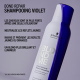Shampoing Violet Neutralisant Blond Me Bond Repair Schwarzkopf 1 Litre